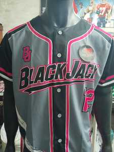 Camiseta de Béisbol Sublimada para Hombre Blackjack, Manga Corta, Cierre de Botones, Transpirable, Corte Regular, Ropa Deportiva para Adultos, Directo de Fábrica - Product Image 3