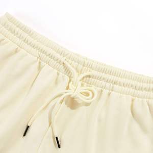 Shorts en tricot pour femme, couleur unie, taille à cordon, décontractés, respirants, séchage rapide, écologiques, taille mi-haute, coupe régulière, bleu, noir - Product Image 6