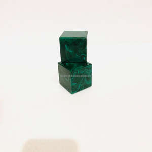 American Design Natural Polished Acrylic/Marble Eco-friendly Modern <b>Cube</b> Green Square Shape Customized for <b>Table</b> Decoration Mats - Product Image 1