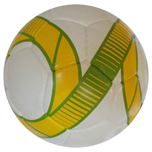<b>White</b> Yellow Blue <b>Football</b> With Striped Pattern Size 5 Training Soccer Ball - Product Image 4