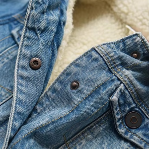 Winter New Design Corduroy Denim Boys <b>Jackets</b> 100% Cotton Lambswool Thickened Warm Kids Jeans <b>Jackets</b> - Product Image 3