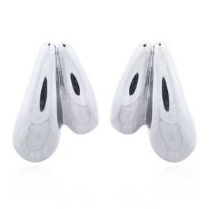 ต่างหูเงินแท้ 925 ดีไซน์ประติมากรรมแบบหยดน้ำสองชั้น สวยงามน่าทึ่ง - Product Image 1