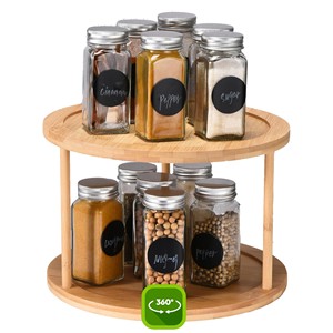 Estante Especiero de Esquina de Madera de Pino de 4 Niveles, Organizador de Cocina al por Mayor Moradabad - Product Image 3