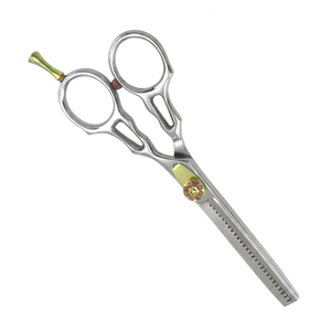 Ciseaux professionnels en acier inoxydable pour effiler les cheveux, 30 dents, poignée décalée pour droitiers, ciseaux de texture pour salon de coiffure - Product Image 3
