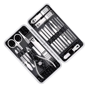 18-Piece Stainless Steel Professional Manicure <b>Pedicure</b> Kit Nail Clippers Nail Care <b>Tools</b> Infant Adult Use Electric Durable - Product Image 6