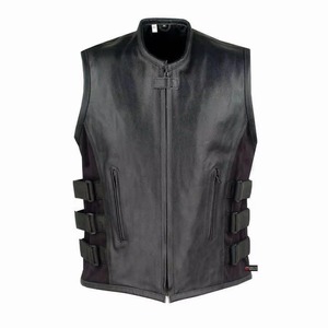 New Arrival Custom Made <b>Leather</b> Vest <b>for</b> <b>Men</b> Smart Casual Windproof Waterproof Classic Design Adjustable Features Best Selling - Product Image 4