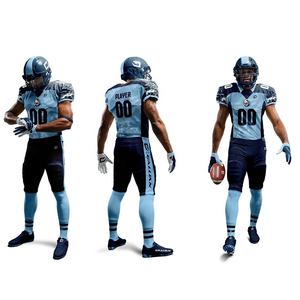 Uniformes de football américain à sublimation complète OEM conception personnalisée 100% polyester pratique porter des jeunes hommes maillot ensembles courts - Product Image 3