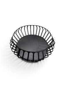 Panier à fruits secs en fil métallique, panier de rangement rond décoratif avec poignée, organisateur de comptoir de cuisine, support à collation pour table - Product Image 3