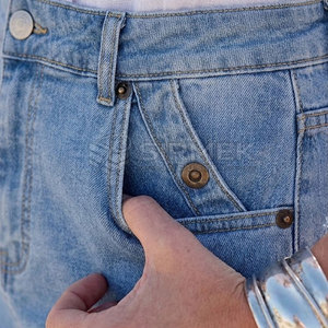 Jupes en jean pour femmes de haute qualité, vêtements décontractés d'été, matière en coton extensible, mini-jupe en jean tendance, nouveau style tendance - Product Image 5