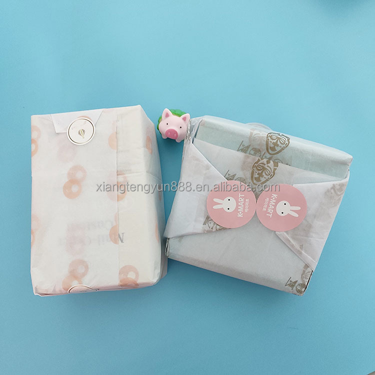 Custom Logo 17gsm/30gsm Recyclable Paper Tissue Packaging Paper for Clothing Flower Offset Printing