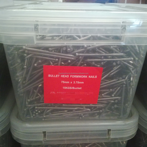 3,75mm X 75mm 15kg/cubo acabado colorido cabeza de bala clavos de acero que cumplen con la norma australiana producto de alambre de hierro de la AS2334-1980 - Product Image 2