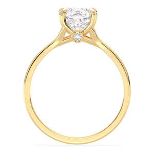 Anillos de compromiso solitarios REYES de moissanita de corte cojín de alta calidad de 1.82 quilates para mujer en plata de ley 925, joyería fina para boda - Product Image 6