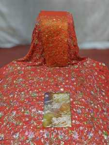 Meilleur tissu Fransawi Dirac aux couleurs magnifiques et au design imprimé de qualité supérieure, pour tenues de soirée et de fête, 100% qualité supérieure. - Product Image 4