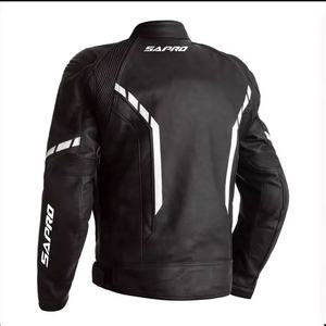 Chaqueta de moto de cuero aprobada por la CE para Hombre | Chaqueta de motorista duradera | Chaqueta de cuero para montar para todas las estaciones - Product Image 4