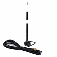 Antena Magnetik WiFi 2.4GHz 5.8GHz Eksternal Coil Whip dengan Pilihan Panjang Kabel untuk Router dan Modul Jaringan Nirkabel
