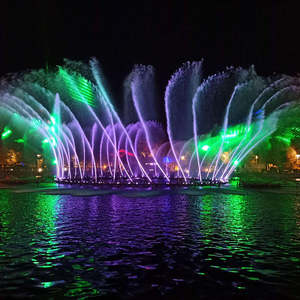 Fuente de Agua Musical Moderna para Exteriores Horticlub con Espectáculo de Luces LED, Sistema de Fuente de Acero Inoxidable Multimedia Grande para Jardín - Product Image 5