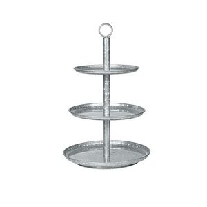 Soporte de Dos Niveles para Servir Pasteles y Cupcakes, Estilo Moderno, de Metal y Hierro, Ideal para Bodas y Fiestas de Cumpleaños - Product Image 3