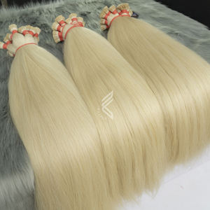 Rubio 200 Gramos Marrón Itip Remy Raw Extensiones de cabello vietnamita Paquetes de cabello brasileño Trama - Product Image 3