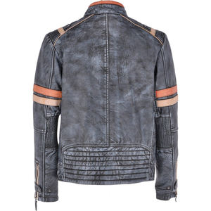 Chaquetas de Cuero para Hombre Hechas en Fábrica, Chaqueta de Cuero Genuino, Estilo Urbano, Chaqueta de Cuero Elegante para Hombre - Product Image 3