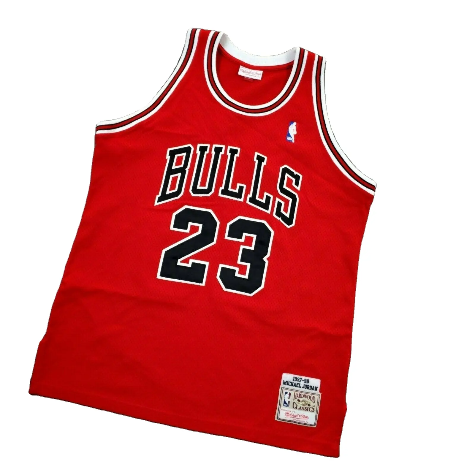 Bulls #23 maglia rossa cucita con decorazione Tackle Twill resistente ai raggi UV allenamento per adulti elegante maglia da torneo classica alla moda