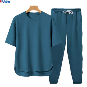 Conjunto de Verano de 2 Piezas, Camiseta de Manga Corta y Pantalones Deportivos para Hombre, Ropa Informal y Elegante, Unisex, Personalizada con Impresión por Transferencia de Calor, Transpirable - Product Image 2