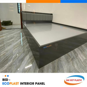 Cama gris moderna Panel interior de PVC Fábrica de fabricación de Vietnam para apartamentos - Product Image 1