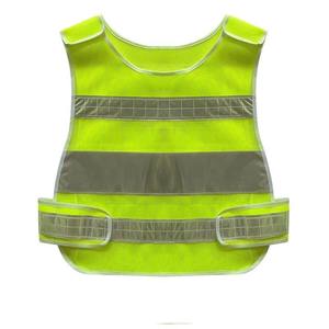Red Reflective Safety Vest with Multiple Pockets and Zipper Closure High Visibility Workwear Waistcoat - Product Image 5