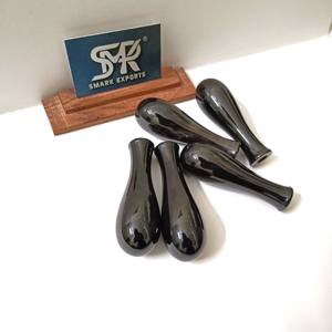 Manche d'outil en corne de buffle fait main, écologique, sur mesure, poli noir arrondi, pour la restauration d'outils manuels et l'utilisation en bricolage - Product Image 5