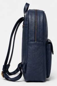 Premium Genuine <b>Leather</b> Casual Vintage Fashion Minimalist Men's Office Business <b>Laptop</b> Travel <b>Backpack</b> Polyester Zipper Durable - Product Image 2