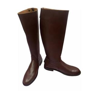 Bota de Montar para Caballo, de Cuero Sintético de Color Sólido, Protección Completa para Montar a Caballo - Product Image 1