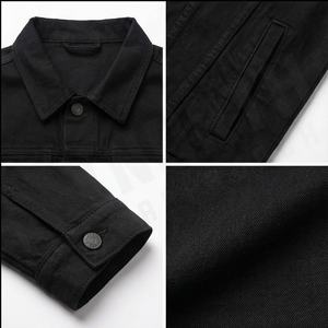 Chaqueta de mezclilla sólida de invierno para hombre personalizada de alta calidad al por mayor-Chaquetas de mezclilla clásicas transpirables y de secado rápido Precio al por mayor - Product Image 4