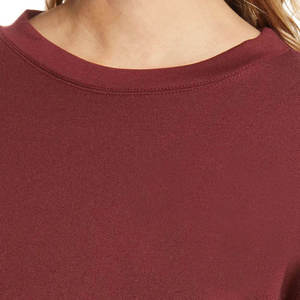 Nouveau style de sweat-shirt uni respirant pour femmes, conception OEM, sweat-shirt de haute qualité à col rond pour femmes, style à épaules tombantes, séchage rapide - Product Image 5