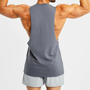 New Arrival <b>Men's</b> Slim-Fit High Street Style <b>Tank</b> <b>Top</b> 100% Cotton Quick Dry Breathable OEM Customizable Gym Running Wear - Product Image 2