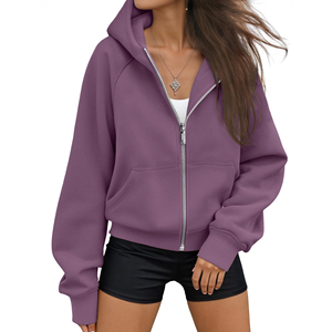 Wholesale Mens Womens Zipper Hoodies Premium Cotton Blend Full Zip Hooded <b>Jackets</b> Custom Logo Apparel Factory Manufacturer Mens - Product Image 5