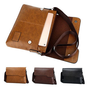 กระเป๋าสะพายข้างหนังแท้สำหรับผู้ชายเย็บคงทน - Product Image 2