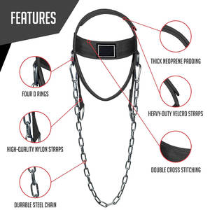 Harnais de musculation réglable OEM pour la nuque, idéal pour la musculation à domicile, la force athlétique et le bodybuilding – Équipement de fitness de haute qualité en gros - Product Image 3