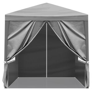 Tenda Portatile Impermeabile 6.5x6.5FT a Quattro Lati con Telaio in Acciaio, Doppia e Personalizzabile per Eventi all'Aperto, Fiere ed Esposizioni - Product Image 3