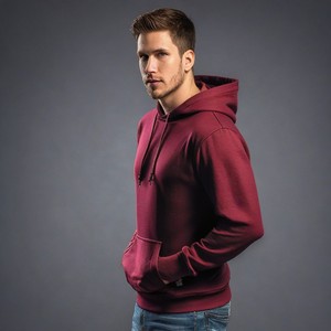 เสื้อมีฮู้ดแบบรูดซิปสีน้ำตาลเสื้อฮู้ดสีฟ้าราชวงศ์บังคลาเทศ - Product Image 6