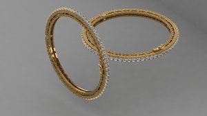 Brazalete de Diamantes en Tono Oro Rosa, Corte Brillante Redondo, Chapado en Oro, Joyería Fina para Mujer, para Fiestas y Bodas - Product Image 1