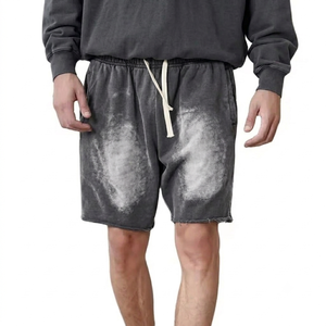 Shorts délavés personnalisés, style streetwear décontracté, pour usage quotidien, avec logo personnalisé, marque privée, fournisseur en gros - Product Image 3