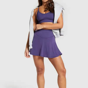 กระโปรงเทนนิสผ้าซาตินจีบพลีทสำหรับผู้หญิง Cotton Active กระโปรงพลีทสั้นสำหรับผู้หญิง ระบายอากาศได้ดี เอวสูง เป็นมิตรกับสิ่งแวดล้อม - Product Image 6