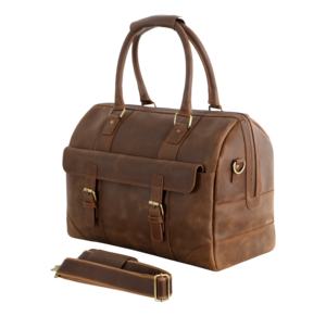 Bolso de Cuero Personalizado Estilo Vintage Crazy Horse, Acabado Marrón Crazy Horse, Tamaño Personalizado, Marca Privada, Fabricante Mayorista OEM/ODM - Product Image 2