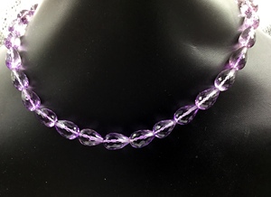 220.00 Carats Pink Amethyst Faceted Drops Beads Necklace Natural Pink Amethyst Faceted Drops <b>Top</b> Quality For Fine Jewelry - Product Image 4