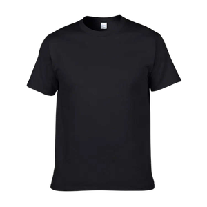 เสื้อยืดผู้ชายวินเทจขายส่ง น้ำหนัก 180 กรัม ผ้าฝ้ายเจอร์ซีย์ 100% สีพื้น ดีไซน์เรียบง่าย สีดำ แพ็ค 2 ตัว คอกลม แขนสั้น ทรงปกติ - Product Image 2
