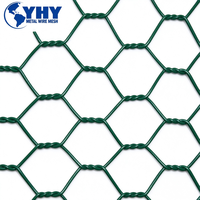 Grillage hexagonal en PVC pour volailles, clôture de jardin verte, filet pour lapins, oiseaux et animaux de ferme, maille de 1 pouce