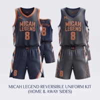 Maillot de basket-ball personnalisé Micah Legend, col en V, sans manches, 100% polyester, 180g, séchage rapide, uniforme athlétique unisexe pour adultes