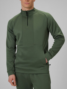 <b>Men</b>’s Half Zip Performance Tracksuit Set Premium Olive Green Activewear for <b>Men</b> <b>Slim</b> <b>Fit</b> Athletic <b>Jogger</b> Set Breathable Gym - Product Image 5