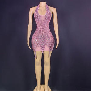 Bodycon Skirt Set, New Sexy Hottie Spaghetti Strap Crop Top Set for Party Clubwear, <b>Custom</b> OEM/ODM - Product Image 4
