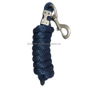 Cuerda de plomo de caballo cuerda de plomo de nailon trenzada a mano de alta calidad para caballo con gancho de seguridad de latón pesado - Product Image 2