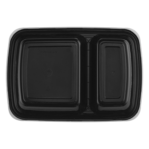 Contenedor de Alimentos Rectangular de Plástico TYTA, 2 Compartimentos, Apto para Microondas, con Tapa, Modelo TY-232, 32oz - Product Image 2